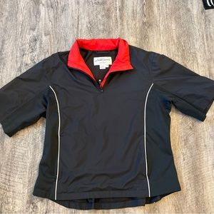 Dryjoys by Footjoys short sleeve women's jacket golf size medium. Black and red